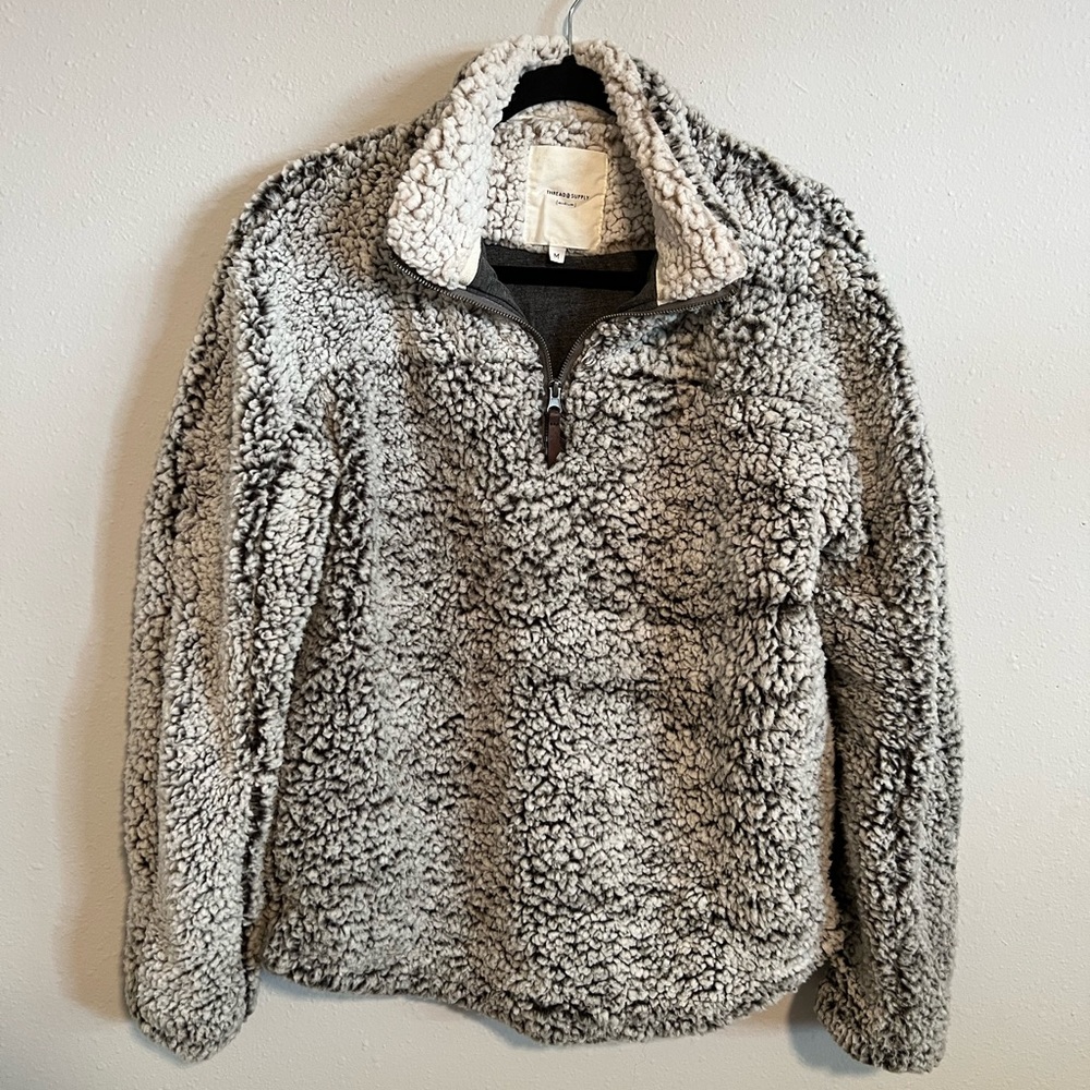 Thread & Supply Wubby Fleece Pullover - Charcoal - Medium